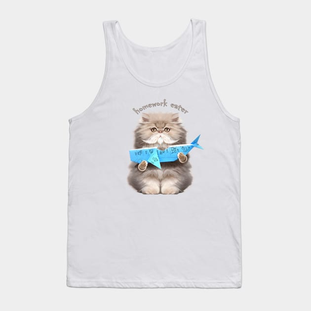 HOMEWORK EATER Tank Top by ADAMLAWLESS